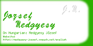 jozsef medgyesy business card